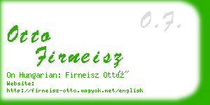 otto firneisz business card